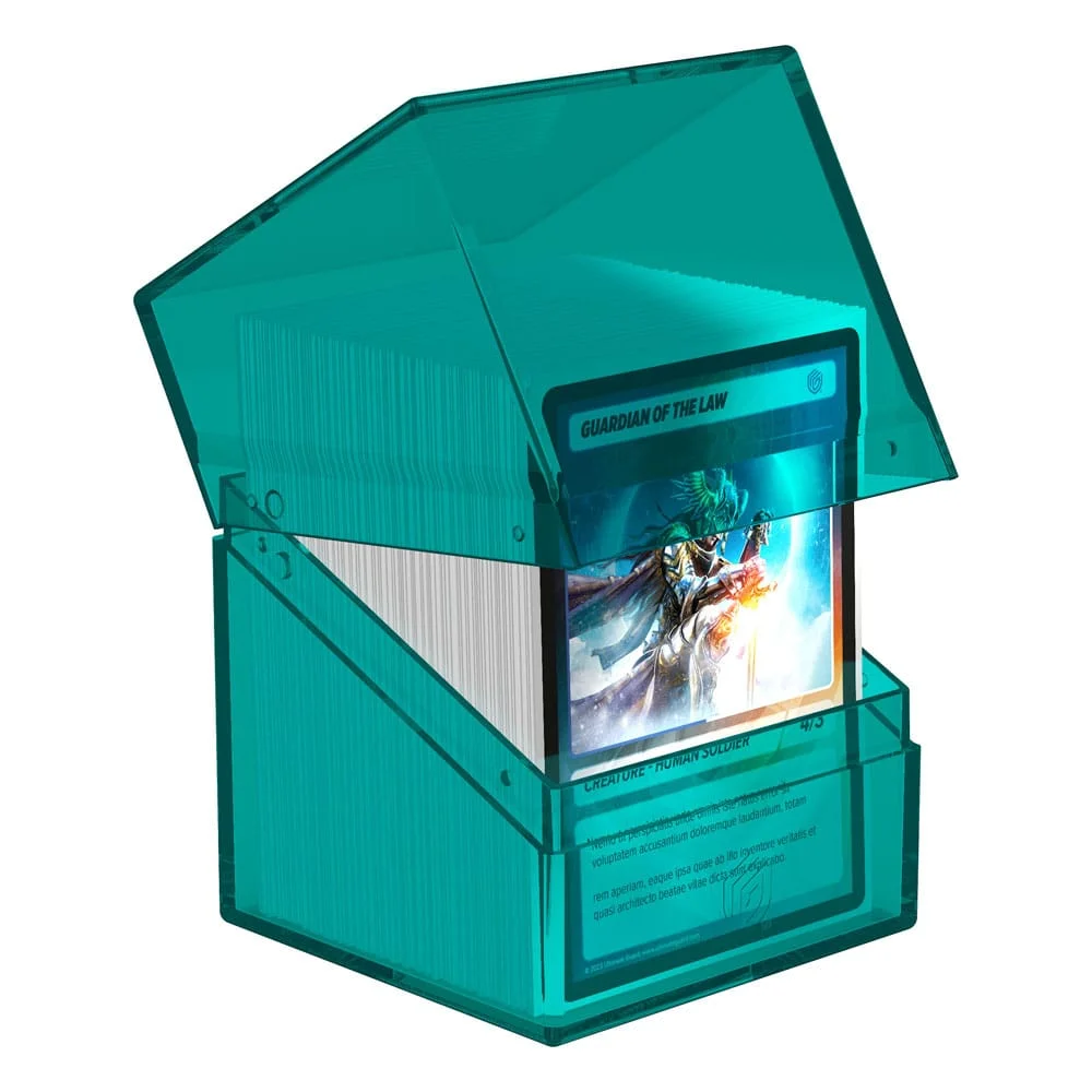 Ultimate Guard Boulder 100+ Clear (76 x 75 x 98.5 mm) - Malachite
